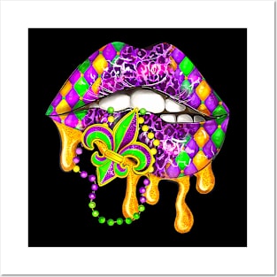 Mardi Gras Trendy 2024 Leopard Posters and Art